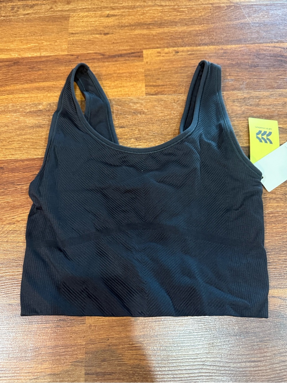 All In Motion Women's Black Cropped Tank Top Size Small
